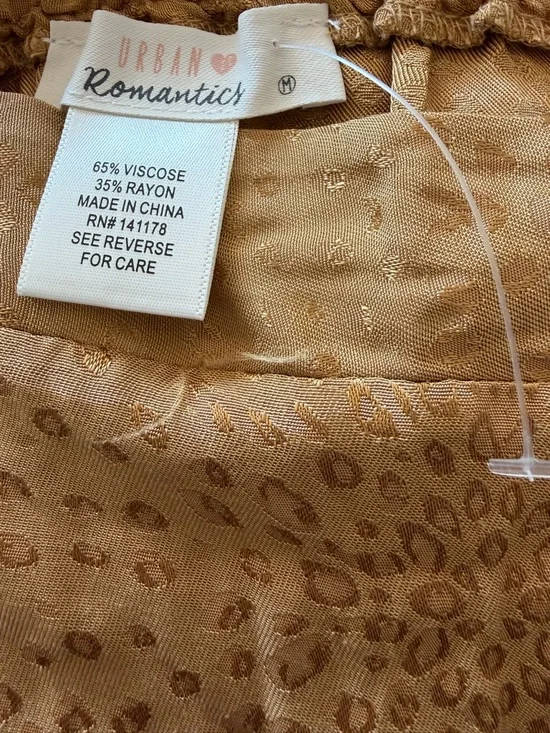 URBAN Romantics Golden Mustard Wrap Maxi Skirt with Side Tie - Picture 4 of 4